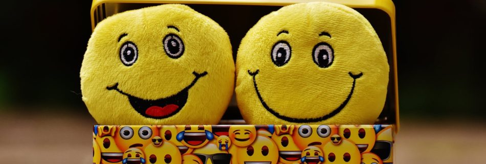two yellow emoji on yellow case